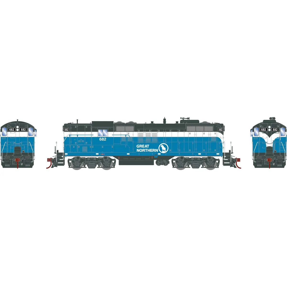 Athearn Genesis Ho Gp Great Northern Big Sky Blue W Dcc Sound