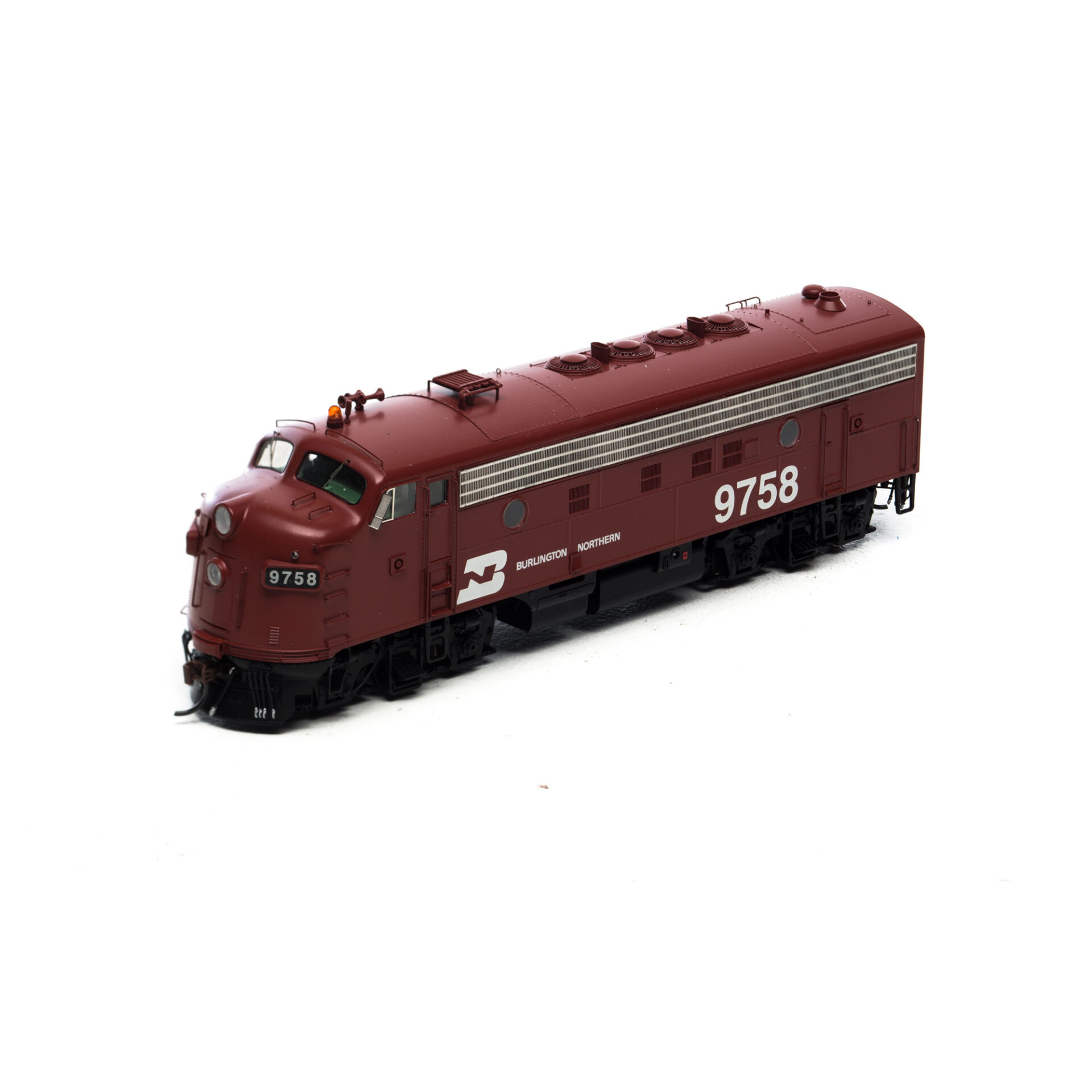 Athearn Genesis HO F7A Burlington Northern "Brown" W/ DCC & Sound ...