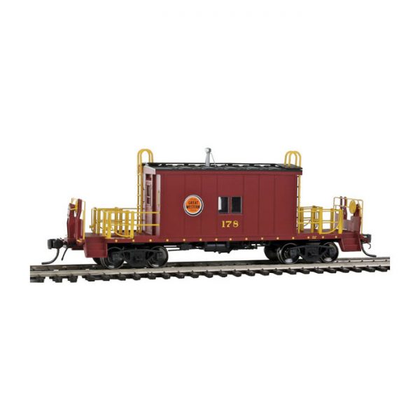 Bluford Shops HO Transfer Caboose w/ Roof Walk Chicago Great Western