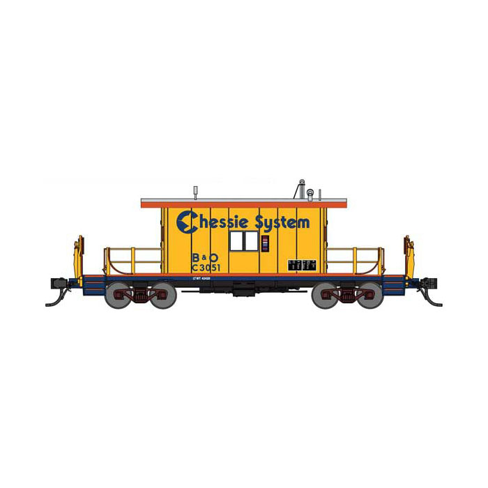 Bluford Shops HO Transfer Caboose Long Roof Chessie System "B&O ...