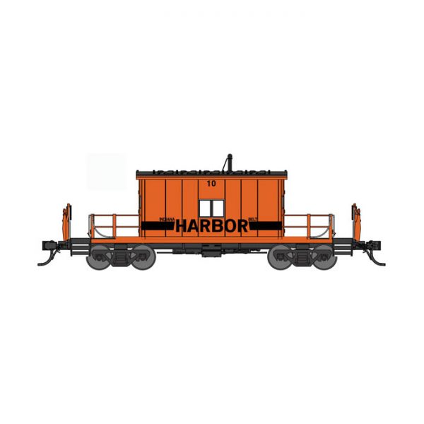 Bluford Shops HO Transfer Caboose Short Roof Indiana Harbor Belt "Orange"