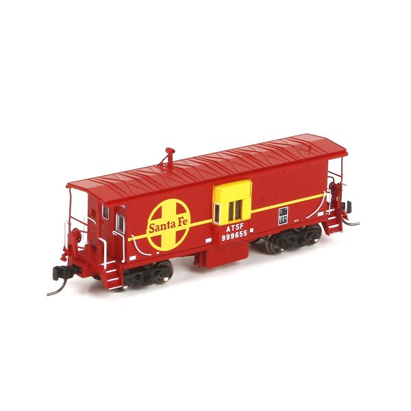 Athearn N Bay Window Caboose Santa Fe