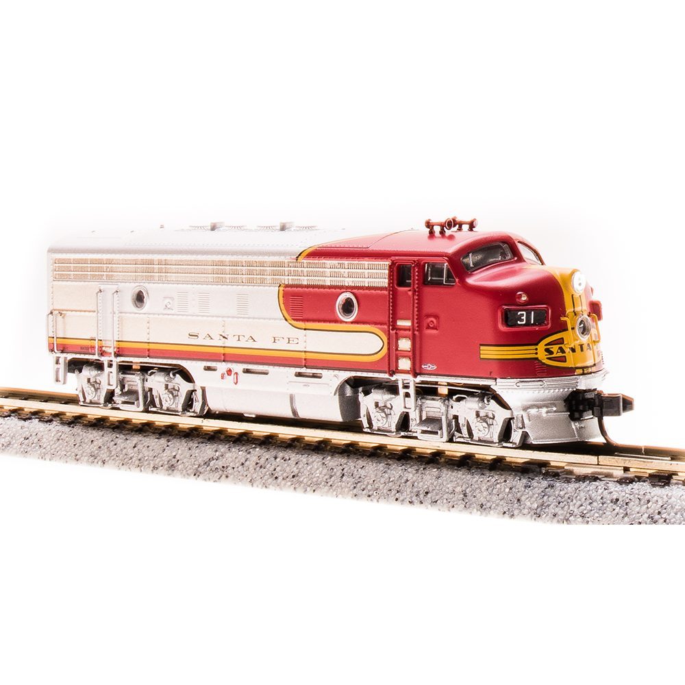 Broadway Limited HO Paragon4 F3A Santa Fe "Warbonnet" W/ DCC & Sound ...