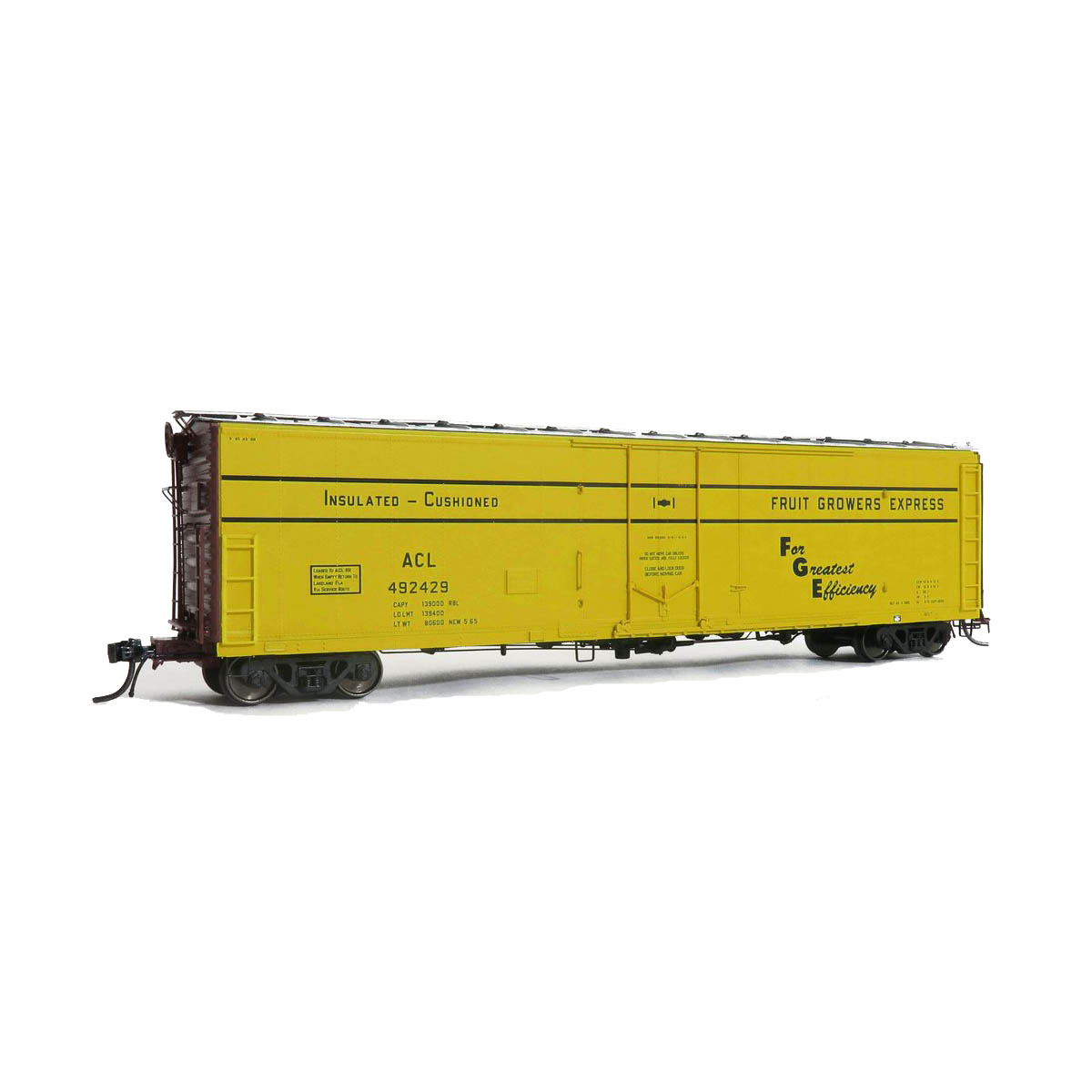 Moloco HO 50' RBL Plate B Boxcar, Center Door Atlantic Coast Line 