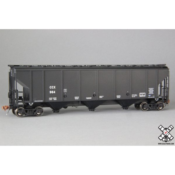 Scale Trains HO Rivet Counter Thrall 4727 Carbon Black Covered Hopper Columbian Chemicals "CCX"