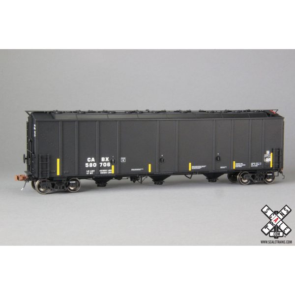 Scale Trains HO Rivet Counter Thrall 5750 Carbon Black Covered Hopper Cabot "CABX"