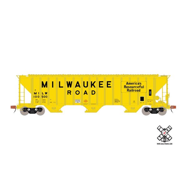 Scale Trains HO Rivet Counter PS-2 4785 Covered Hopper Milwaukee Road