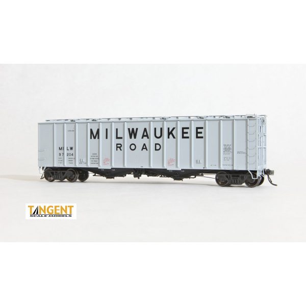 Tangent HO GA 4180 Airslide Covered Hopper Milwaukee Road "Gray"