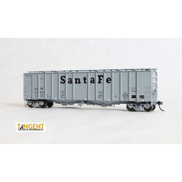 Tangent HO GA 4180 Airslide Covered Hopper Santa Fe "Gray"