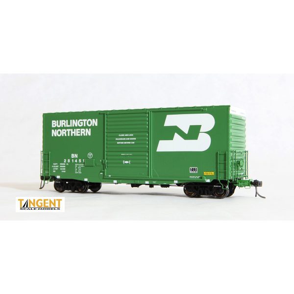 Tangent HO PS-1 40' Mini-Hy Cube Boxcar Burlington Northern