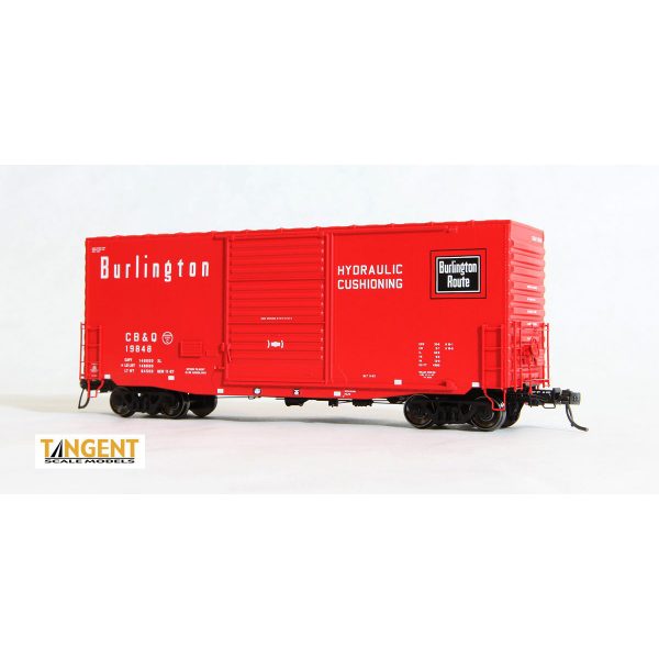 Tangent HO PS-1 40' Mini-Hy Cube Boxcar Chicago Burlington & Quincy