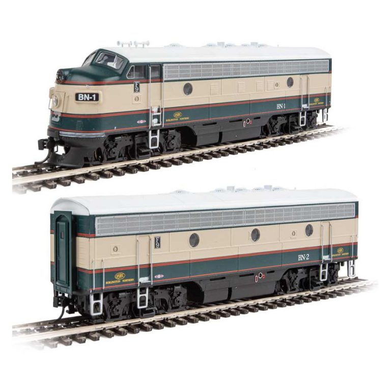 Walthers Mainline HO F7A-B Set Burlington Northern "Executive" - Spring ...