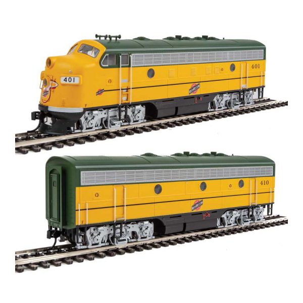 Walthers Mainline HO F7A-B Set Chicago Northwestern "Stagecoach" W/ DCC ...