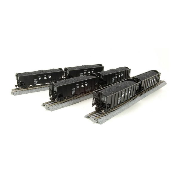 Broadway Limited HO H2a 3 Bay Hopper Norfolk & Western 6 Pack - Spring ...