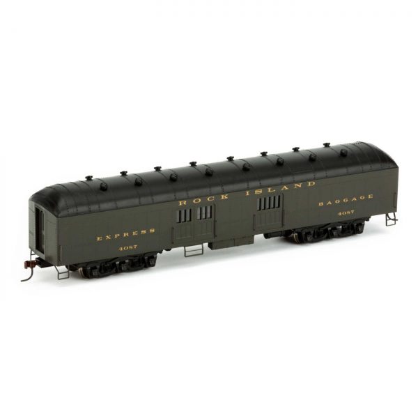 Athearn Roundhouse HO Arch Roof Baggage Rock Island #4087