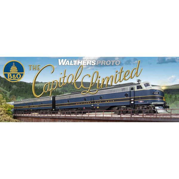 Walthers Proto HO Baltimore & Ohio "Capitol Limited" 10-Car Set Deluxe Edition w/ Lights & Figures