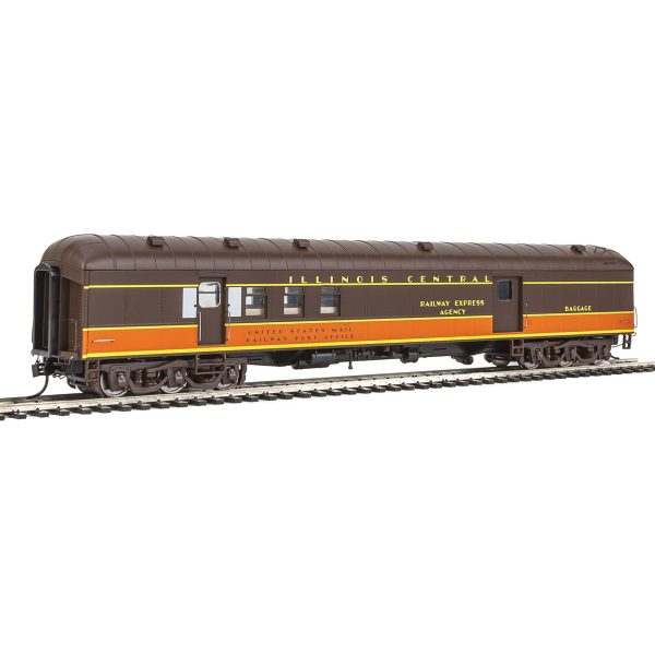 Walthers Proto HO 70' Heavyweight RPO-Baggage Illinois Central "Arch Roof"