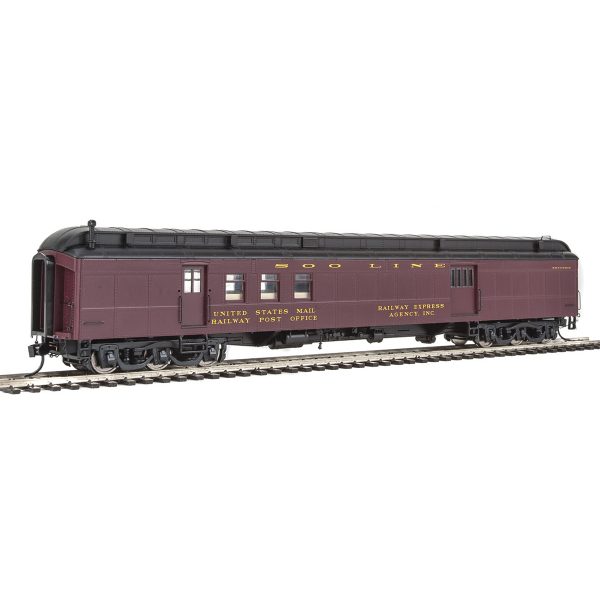 Walthers Proto HO 70' Heavyweight RPO-Baggage Soo Line "Clerestory Roof"