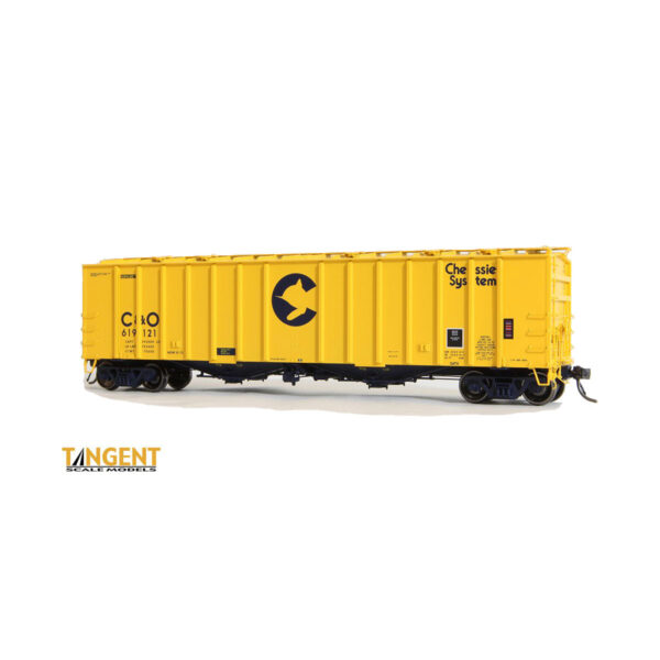 Tangent HO GA 4180 Airslide Covered Hopper Chessie System "C&O