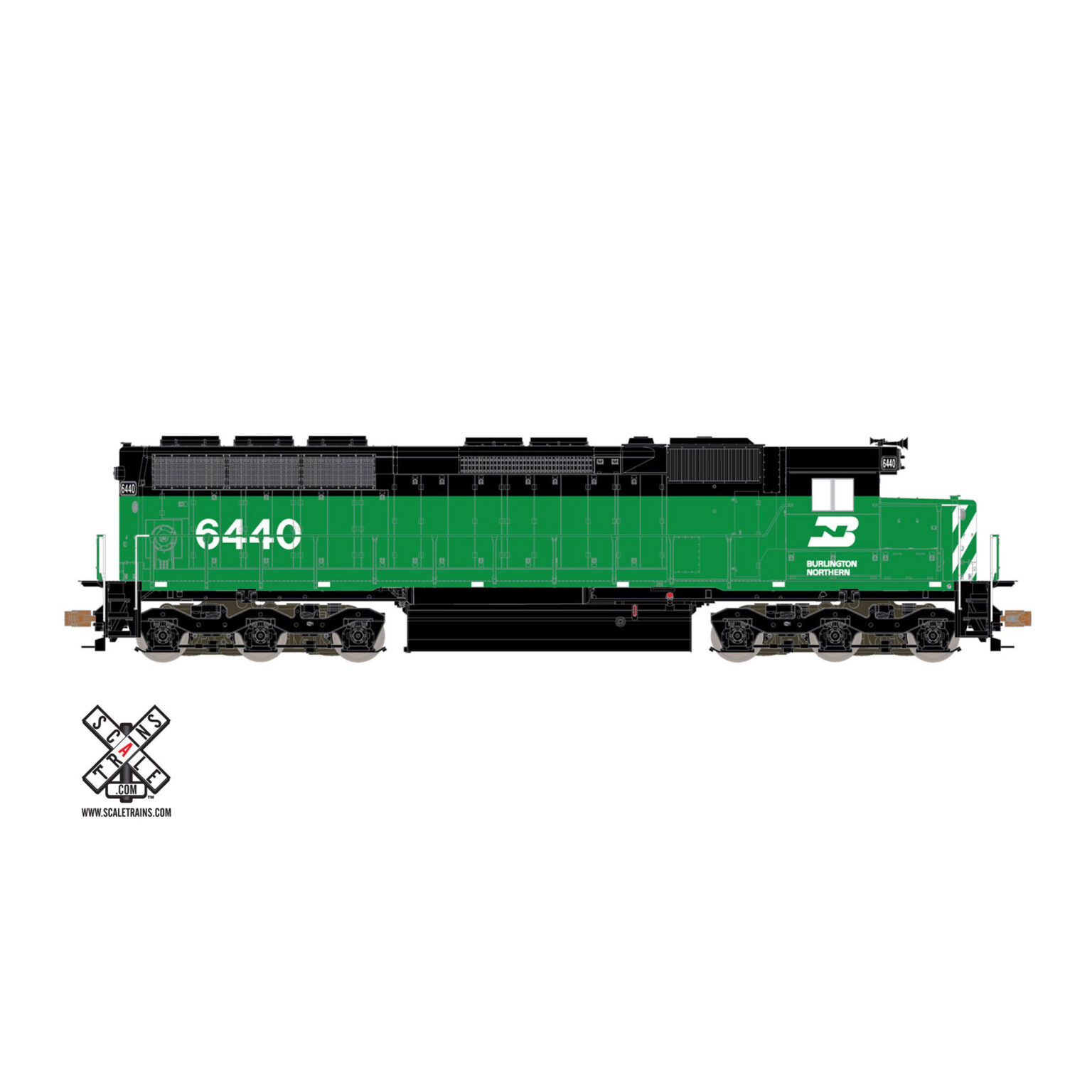 Scale Trains HO Operator SD45 Burlington Northern w/ DCC & Sound ...