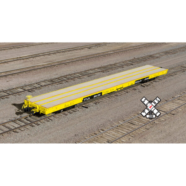 Scale Trains HO Rivet Counter F68DH Flat Car Trailer Train "TTJX"