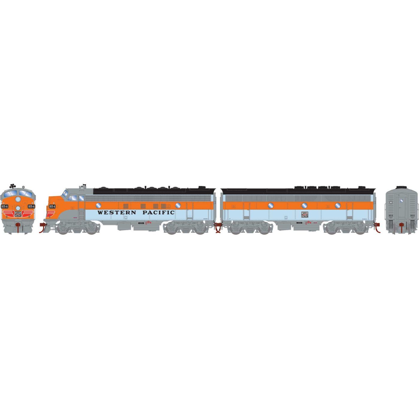 Athearn Genesis HO FP7A & F3B Western Pacific - Spring Creek Model Trains