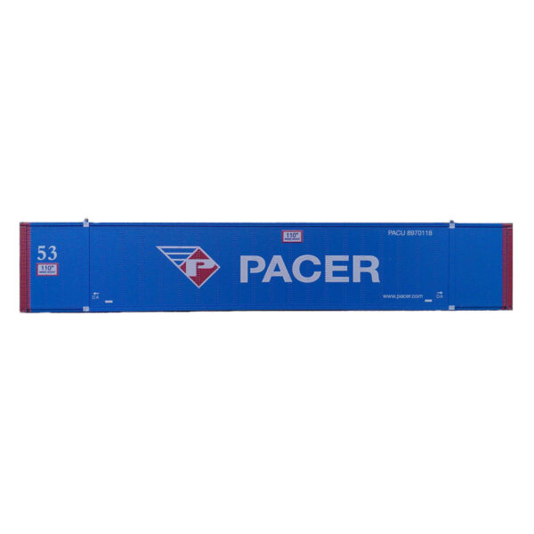 Con-Cor HO 53' Smooth Side Container Pacer Stacktrain 2 Pack