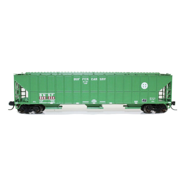 Fox Valley Models N FMC 4700 3-Bay Covered Hopper BNSF "Green, Buffer Car"