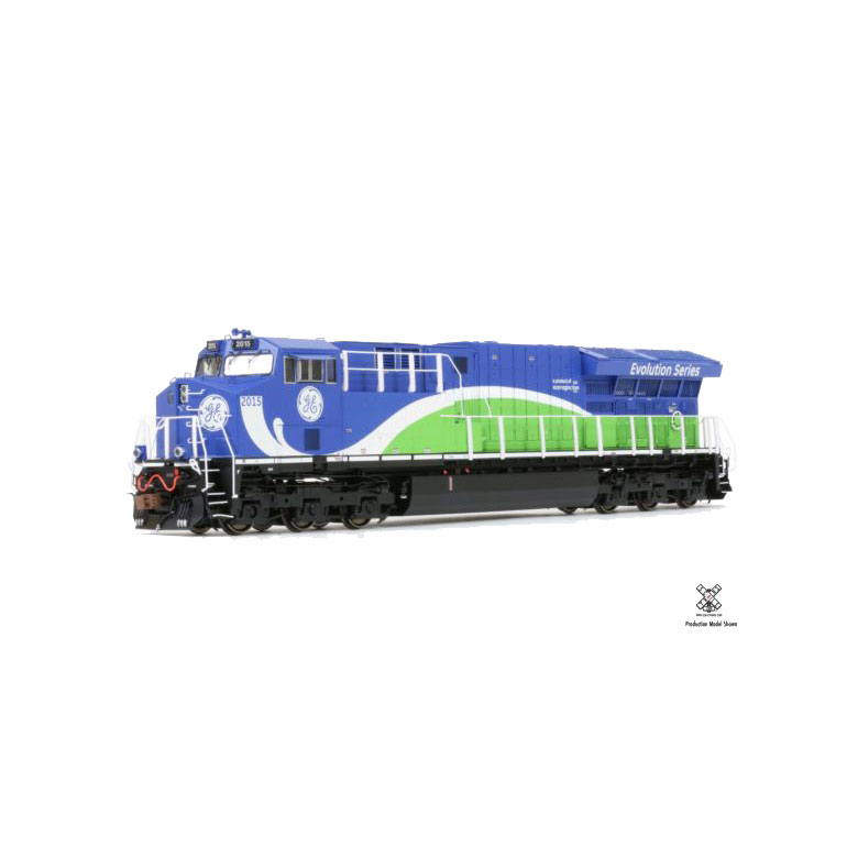 Rivet Counter HO Scale GE ET44AC, GE Demonstrator/Blue