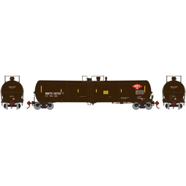 Athearn HO 30,000 Gallon Tank Car Midwest Ethanol Transport "MWTX, Small Logo" - Image 3