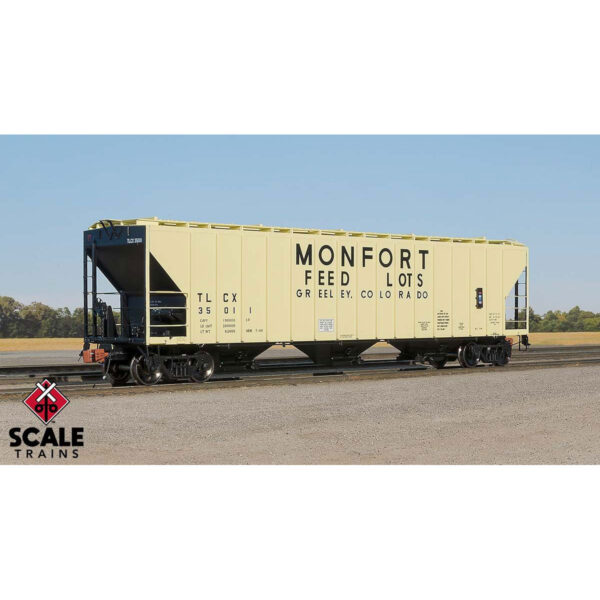 Scale Trains HO Rivet Counter PS-2 4785 Covered Hopper Monfort Feed Lots "TLCX"