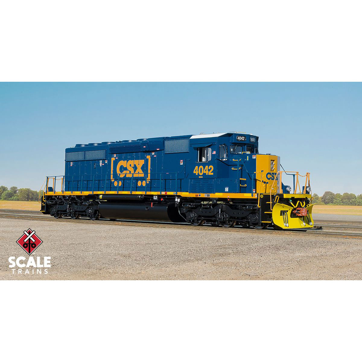 Scale Trains HO Rivet Counter SD40-3 CSX "Boxcar With Yellow Plow ...