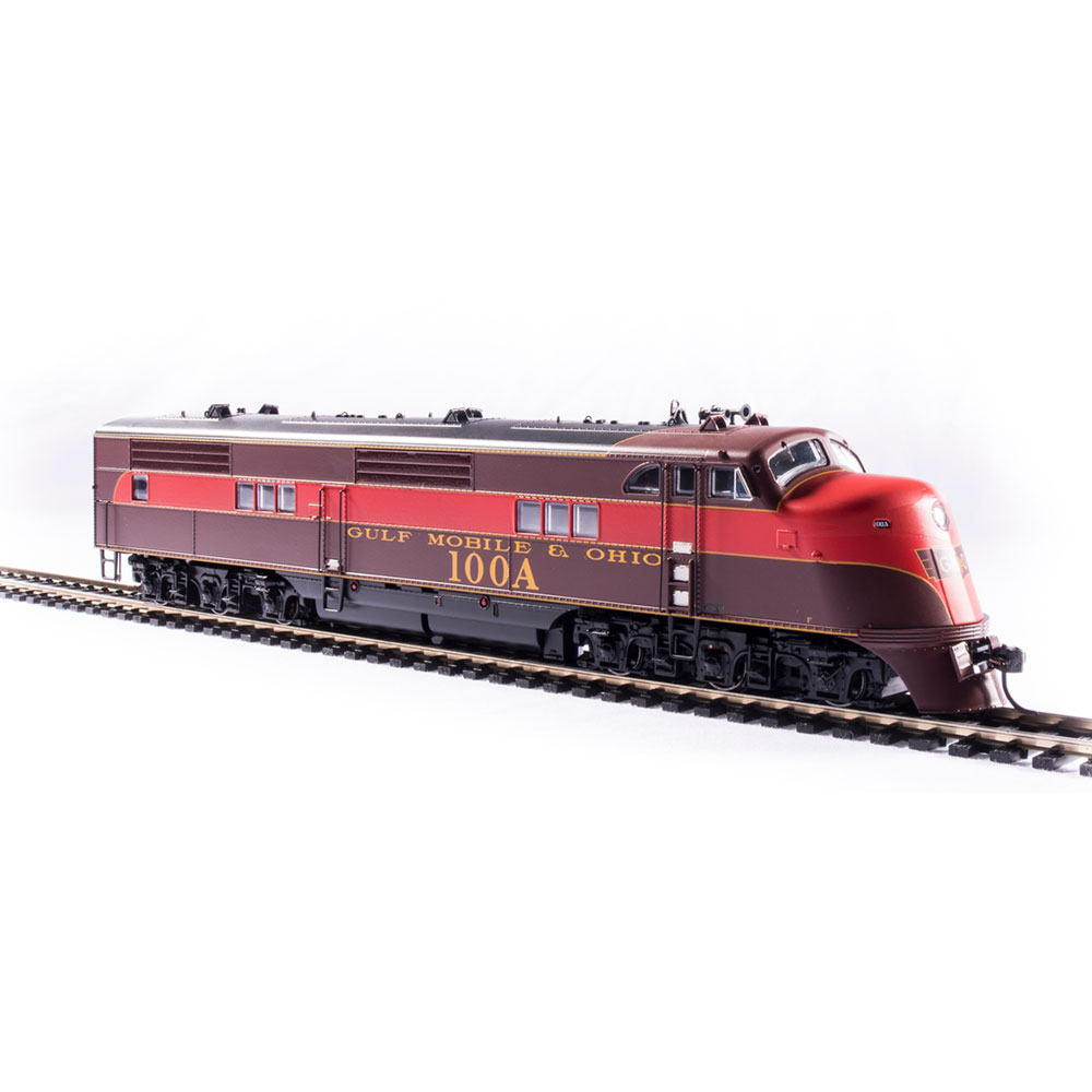 Broadway Limited Paragon 4 HO E1A Gulf Mobile & Ohio "Late Maroon & Red ...