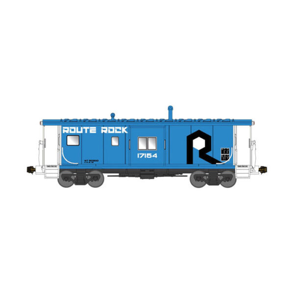 Bluford Shops N Bay Window Caboose Rock Island "Phase 4, Blue"