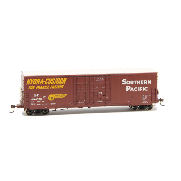 Athearn HO 50' PC&F Box Car Southern Pacific "Hydra Cushion, Riveted Side w/ 8' & 6' Youngstown Doors"