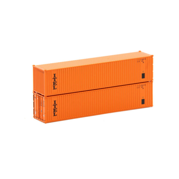 Jacksonville Terminal N 40' Standard Height (8'6") 3-P-42-P-3 Square Corrugated Panel Side Container ITEL