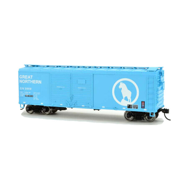 Bowser HO 40' Double Door Box Car Great Northern "Big Sky Blue"