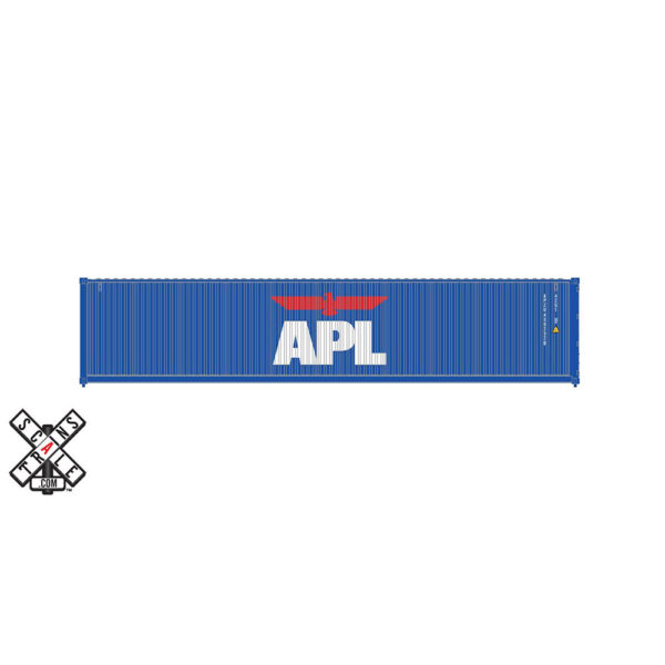 Scale Trains HO 40’ CIMC Modern Angled Corrugation Container APL "Large Logo" 3 Pack