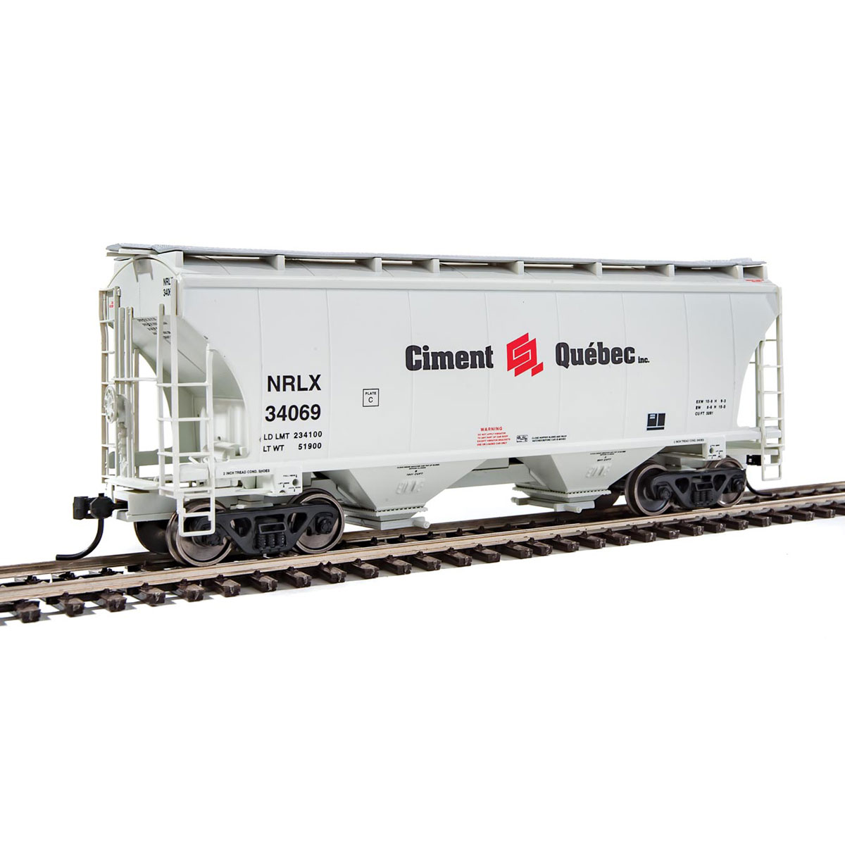 Walthers Mainline HO 39' Trinity 3281 Covered Hopper NorRail