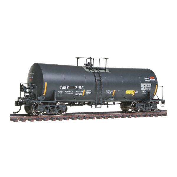 Walthers Proto HO 40' Trinity 14,000 Gallon Molten Sulfur Tank Car TransRail Inc. "TASX"