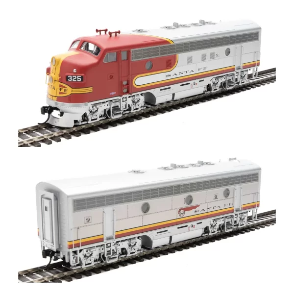 Walthers Mainline HO F7A-B Santa Fe "Warbonnet" w/ DCC & Sound