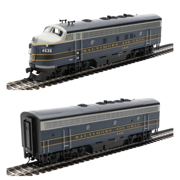 Walthers Mainline HO F7A-B Baltimore & Ohio W/ DCC & Sound - Spring ...