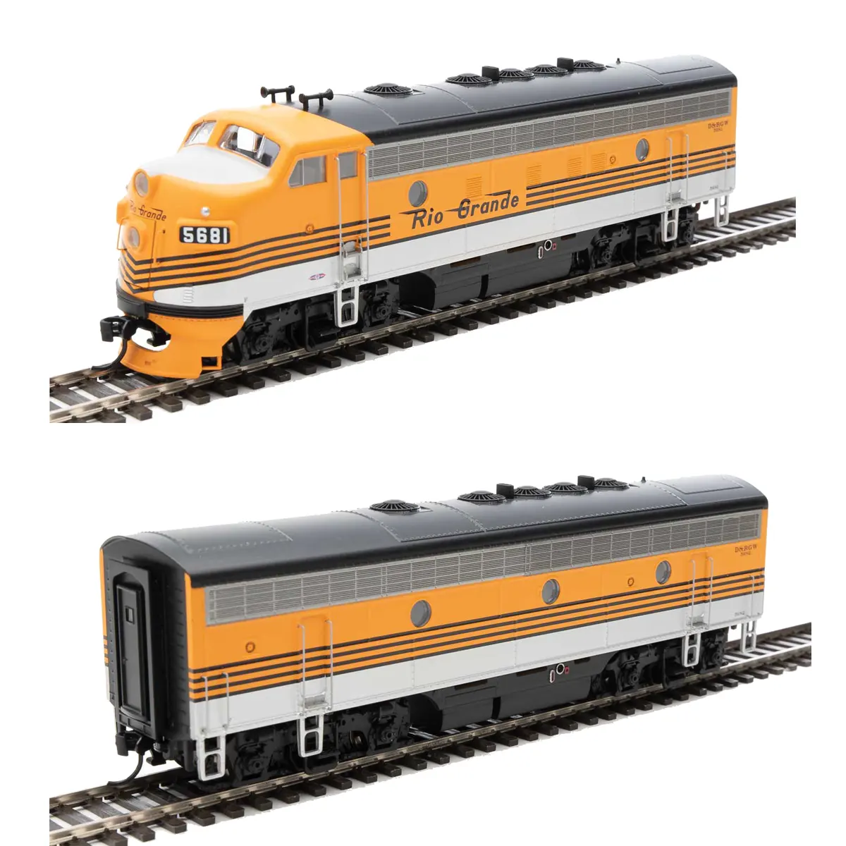 Walthers Mainline HO F7A-B Denver & Rio Grande w/ DCC & Sound