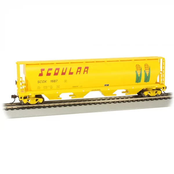 Bachmann HO 4 Bay Cylindrical Covered Hopper Scoular