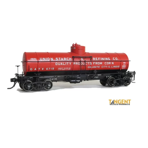 Tangent HO GA 8,000 Gal. Radial Course Tank Car Union Starch & Refining "GATX, 1950+"