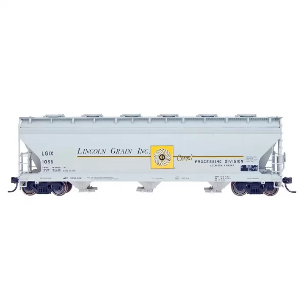 Intermountain HO ACF 4650 Covered Hopper Lincoln Grain "Cereal Division"