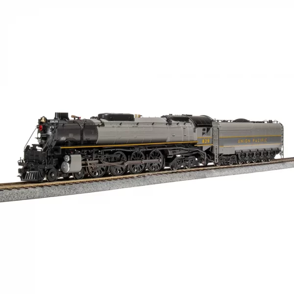 Broadway Limited Paragon 4 HO 4-8-4 FEF-2 Northern Union Pacific "Two Tone Gray with Yellow Stripe" w/ DCC, Sound, & Smoke