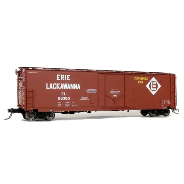 Moloco HO General American 50' RBL Sill 1 Boxcar, Offset Door Erie Lackawanna "Cushion Car" - Image 2