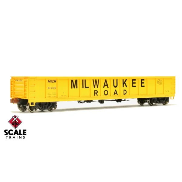 Scale Trains HO Kit Classic Havelok Shops 52' 6" Gondola Milwaukee Road