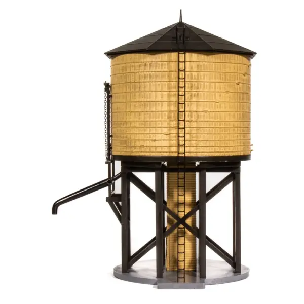 Broadway Limited HO Operating Water Tower Weathered Unlettered "Yellow"